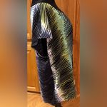 Loft Ann Taylor   Multi-Color Abstract Stripe Print Cap Sleeve Blouse Size XL‎ Photo 3