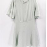 Club Monaco Ceithan Silver Sage Short Cape Sleeve Round Neck Dress Size 12 Photo 2