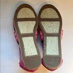 Talbots Illyssa Espadrille Flats Sandals 7.5M Pink Tan Open Toe Striped Photo 7