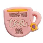 NEW! That's The Tea Sis Tea Cup Croc Charm Photo 0