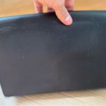 Bebe VTG 90s Signature Clutch Purse Handbag Black Gold Tone Two Compartments. Photo 9