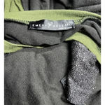 Emery Rose Colorblock Long Sleeve Top Sparkle sliver On Green Size 4XL Photo 3