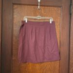J.Crew Burgundy Wool Blend flannel Skirt Photo 2