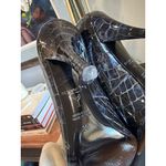 retrofete Maureen Leather Embossed Pump Navy Croco Womens Size 39 US 8 Blue Photo 13