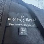 Needle & Thread  floral sequin hem black cocktail dress Photo 7