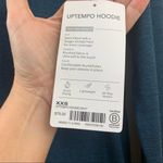 Athleta  Uptempo Teal/Black Marled Hoodie Long Sleeve Top Photo 5