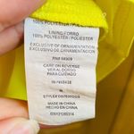 Gianni Bini  Neon Yellow Faux Wrap Dress Photo 4