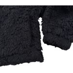 Urban Outfitters  BDG Hooded Cropped Teddy Jacket Size Small Black Cozy Basic Photo 4