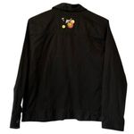 Breckenridge  Black Embroidered Hawaiian Cocktail Drinks‎ Jean Jacket Petite Med Photo 1
