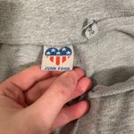 Junk Food Clothing Gray Leggings with Black Stripes Photo 1