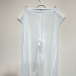 Becca  White Crochet Swim Pants Cover Up Small Women Photo 5