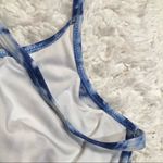 PINK - Victoria's Secret Pink Victoria’s Secret Tie Dye‎ Flounce Ruffle Strappy Bikini Top Blue White m Photo 2