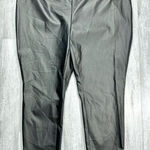 Bar III  Women's 3X Plus Size NWT Black Leather Pull On Pants Leggings Photo 0