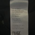 Paige  Verdugo Ultra Skinny Jeans Solid Black Skinny Leg Ankle Length‎ Mid Rise Photo 6