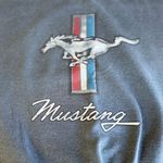 Vintage Navy Blue Ford Mustang Oversized Crewneck Sweatshirt Fit Medium Large Photo 3