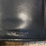 Coach  Black Calfskin & Black Grey Signature Logo Trifold Wallet Photo 1
