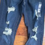 SO  High Rise Skinny Jeans Size 3/26W Dark Wash Distressed Destroyed NWT Photo 1