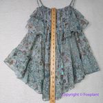 Victoria's Secret New! ruffle babydoll green flowers & metallic thread, size S Photo 11