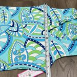 Rezobay Valencia Print Cotton Sleeveless Ruffle Portrait Neck‎ Tank Top Size M Blue Size M Photo 6