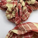 Wild Fable Women's Orange and Yellow Plaid Jumbo Scarf Twister - NWT Photo 2