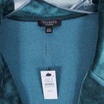 Talbots New  Velour Velvet 3Xp Green Cardigan Open Front Whimsigoth Coat Jacket Photo 1