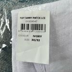 Avenue NWT! Tammy Pintuck Lace Tunic Sleeveless Blouse Ivory Size 30 - 32 Photo 4