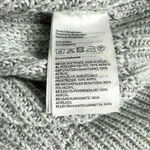 Divided Sz M Light Knit Gray White Cropped V Neck Sweater Vest Academia Photo 5