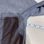 J. Crew Chambray blue Solid Office Oxford button down shirt size XS career Tunic Photo 7