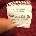 HOTOUCH Woman’s Medium Ribbed Knit Body Con Balloon Sleeve Midi Burgundy Dress Red Photo 6