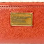 Marc by Marc Jacobs MARC JACOBS Jet Set Orange Saffiano Leather Zip Around Wallet Wristlet Photo 1