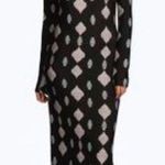 Boohoo ⭐️ Black Mandala Maxi Dress Off Shoulder S Photo 0