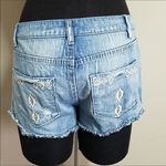 Tinseltown  Denim Couture Blue Distress Jean Shorts Photo 1