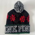 PINK - Victoria's Secret Victoria’s Secret PINK Christmas Holiday Winter Beanie Pompom Top Hat Photo 3