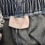 Pink Lily  High-Rise Denim Shorts Size Large Photo 6