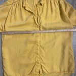 Cloth & Stone Anthropologie  Landry Buttondown gold Blouse Shirt Sz Small Photo 5