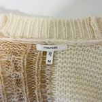 Maurice's Cream & Tan Patchwork Pocket Tight Knit Cardigan Photo 8