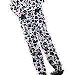 None Cow Print Foot Onesie Pajamas Junior Size Small Photo 0