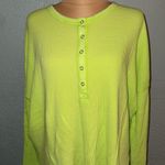 Aerie Neon Green Waffle Knit Sweater Photo 0
