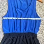 π¦ Shana Royal Blue Black Cinched Waist Party Mini Dress Large Photo 5