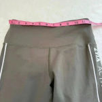 Zyia  Olive Logo Stripe Light n Tight Hi Rise Capri size 2 Photo 9