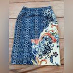 Moulinette Soeurs Anthropologie Moulinette Souers Becancour Pencil Skirt  Size 6 Paisley Floral Photo 7