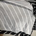 Nanette Lepore  Beaded Kisses Striped Long Bell Sleeve Peplum Top Large Gray Photo 9