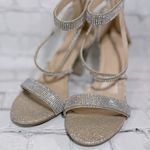 Top Moda Sparkle Ankle Strap Heeled Sandals w Aurora Borealis Rhinestones-8 Photo 0