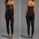 Revolve NWT Shakuhachi x  Sculpted Leather Bustier Jumpsuit Womens Size Small Photo 6
