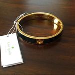 Kate Spade  Black & Gold Bangle Bracelet NWT Photo 5