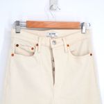 RE/DONE Orginals 90s High Rise Ankle Crop Jeans in Vintage White Women's 26 Photo 3