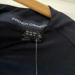 French Connection  Sunspark gold sequin silk Navy Blue Dress​​​​​ size 6 Photo 6