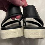 Vince Eres Slingback Matte Black Rubber Sport Sandals Size 5.5M Open Toe Photo 3