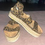 Nature Breeze Tan Platform Sandals Photo 0