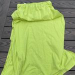 Old Navy NWT  Neon Green Halter Neck Tie Keyhole Midi Dress Size extra large Photo 4